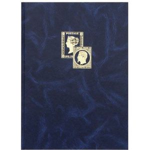 Prophila Classeur Album pour Timbres, 60 Pages, intérieur Noir (couv. Bleu)  : : Jeux et Jouets