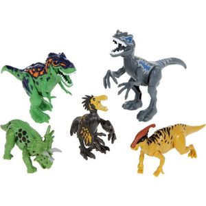 FIGURINE - PERSONNAGE Figurines Dinosaures - DINO VALLEY - Pack de 5 fig
