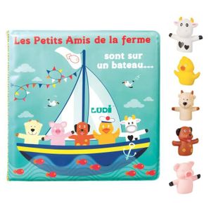 JOUET DE BAIN Livre et marionnettes de bain LUDI - Modèle Ludi - 100% PVC - Pour bébé à partir de 10 mois