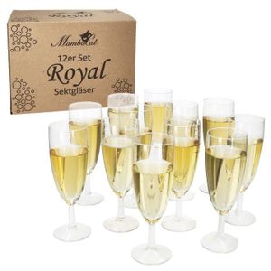Coupe à Champagne Lot de 12 flûtes à champagne ROYAL 