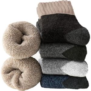 FedMois 10 Paires Chaussettes chaudes hiver en Coton Garçons