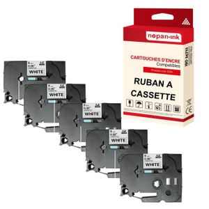 5x Cassettes à ruban remplacent Brother TZ-221, TZE-221 - 9mm