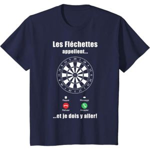 JEU DE FLÉCHETTE T-shirt Cadeau de joueur de fléchettes Les fléchettes appellent[f6054]