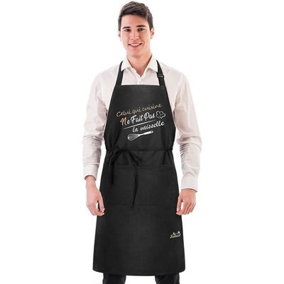 Tablier de cuisine,Réglable Chef serveur uniforme tablier hôtel BBQ café  restauration Service - Type Red Apron - Une dimension - Cdiscount Maison