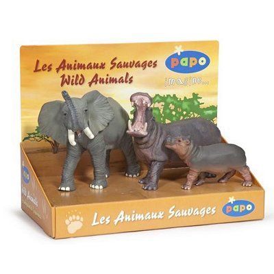 Figurine Rhinocéros Noir Papo France 50066 - PVC, Réaliste, Neuf