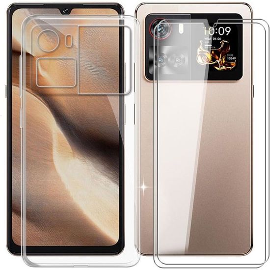 Coque Silicone TPU Transparente + Verre Trempé Pour CUBOT P90 (6.88 Pouces) - Protection Complète écran