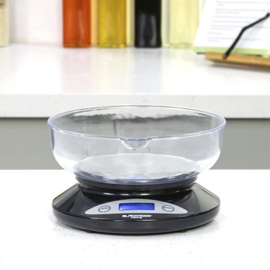 Homy Balance de cuisine numérique électronique, 5Kg x 1g, en verre