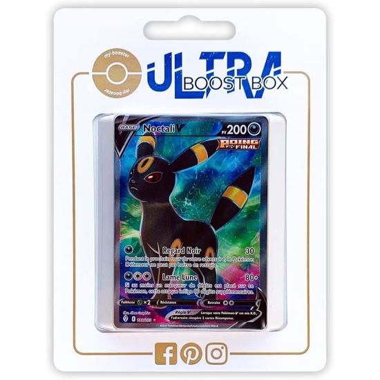 Noctali V 188/192 Full Art Poing Final Ultraboost X Epée et Bouclier 7 Évolution Céleste