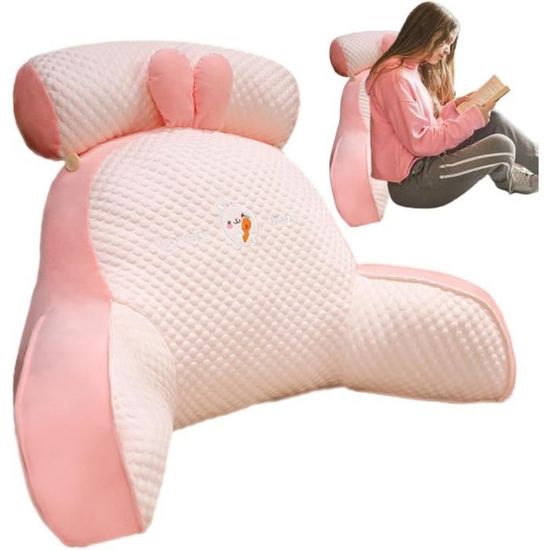 Coussin De Lecture Ergonomique En Forme De U - Coussin De Jeu, Crochet, Support Pour Livres Et Tablettes - Bleu