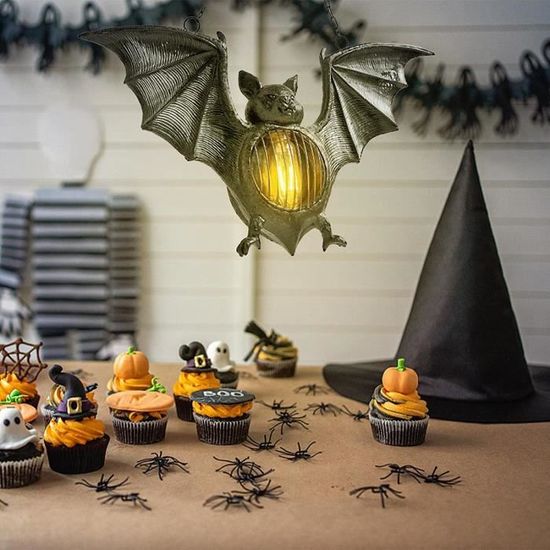 Bougeoir Halloween En Forme De Chauve-Souris - Fer Forgé, Décoration Mystérieuse Pour Table Ou Maison