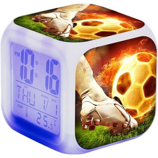 Réveil Enfant, Reveil Enfant Educatif Jour/Nuit Avec Veilleuse 5 Couleurs, Snooze, 2 Alarme Mode Semaine Week End Reveil Numerique Pour Filles Et Ga 98922777