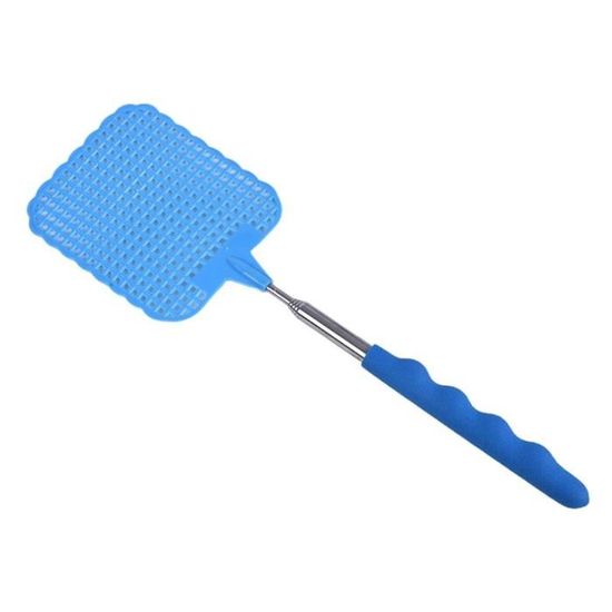 Pack De 3 Tapettes à Mouches Télescopiques En Acier Inox - Poignée Métal, 76 Cm, Pratique Pour La Maison Et L'extérieur