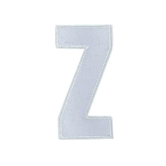 Lettres Brodées Thermocollantes Blanches - 5 Cm - Pour Personnaliser Vêtements, Sacs, Accessoires