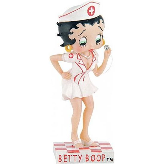 Figurine Betty Boop Infirmière - M6 Intérations - Collection N 2 - Résine peinte à la main - 15 cm