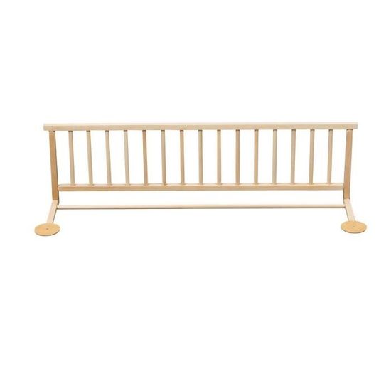 Combelle - Barrière de lit en bois enfant - Naturel vernis - 127x35 cm
