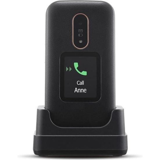 Téléphone portable à clapet seniors Doro 6880 2,8" Noir