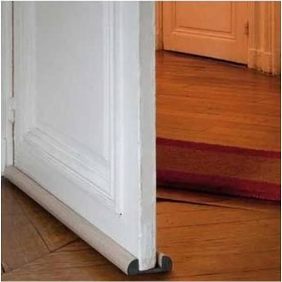 Boudin Bas de porte anti-froid 80 cm de long blanc