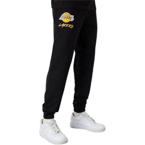 Pantalon de survêtement - New Era - LA Lakers NBA Script - Homme - Noir - Indoor - Basket-ball