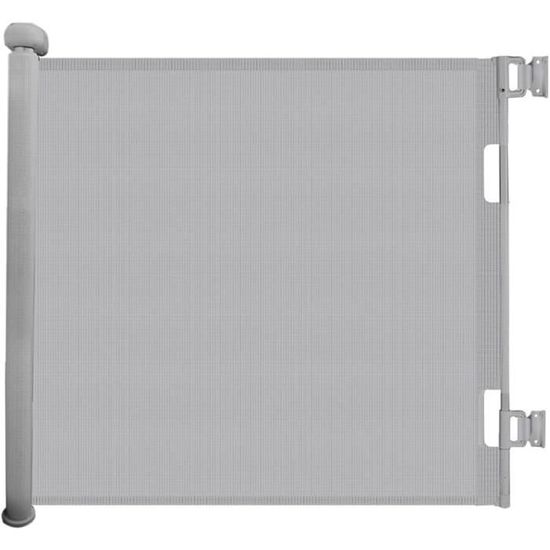 Barrière De Sécurité Rétractable Bébé 0-150 Cm – Blanc – Montage Facile, Verrouillage Une Main – Idéale Escaliers, Portes, Animaux
