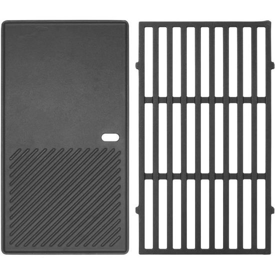 Plaque De Cuisson Fonte Pour Weber Spirit - 44x30,5 Cm, Compatible Série 300