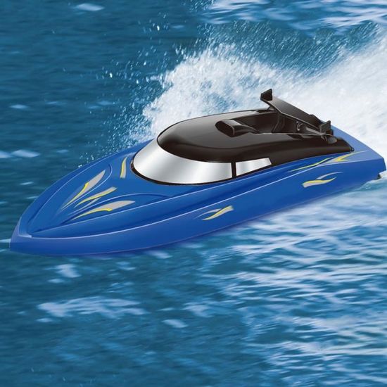 Bateau Télécommandé Rapide Pour Enfants - Basculement Sur Plage, Moteur Efficace - Jouet Eau Garçon Fille - Cadeau Piscine, étang - 3
