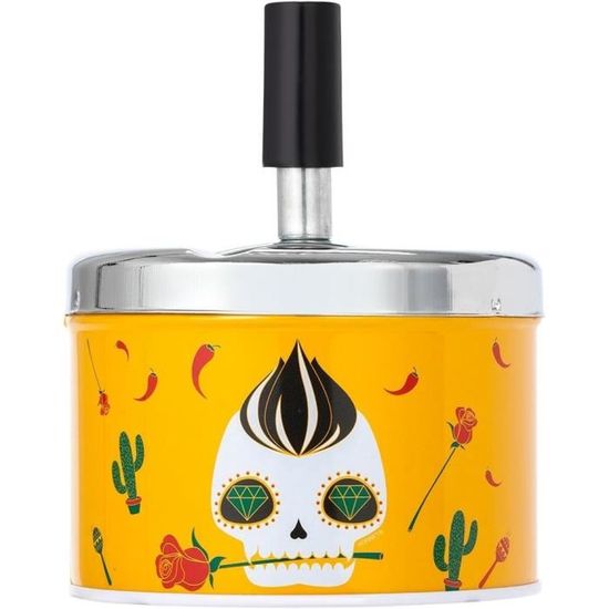 HF0020 FIGURINE CENDRIER CRANE TETE DE MORT SQUELETTE HEROIC FANTASY