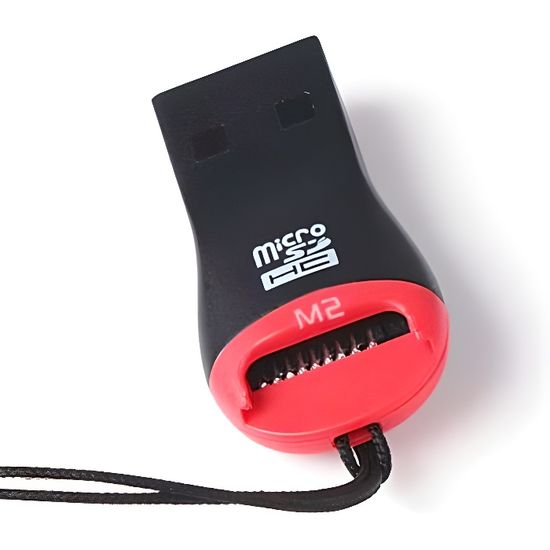 Lecteur USB 2.0 pour cartes micro SD SDHC SDXC Transflash. Coloris  panachés. au meilleur prix