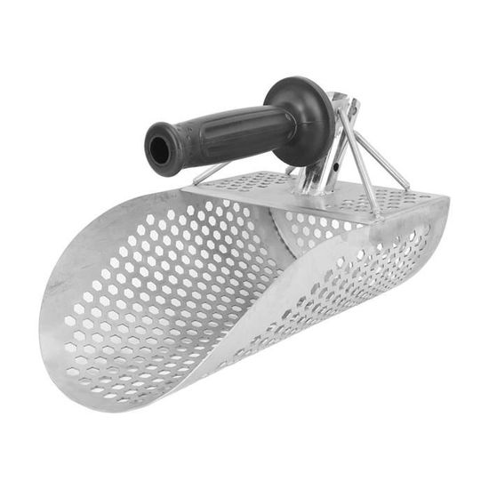 Râteau Anti-puces En Acier Inoxydable, Poignée Amovible De 119 Cm De Long, Tamis à Dents De Requin Pliable Pour La Plage, Attrape-crabes De Sable Avec Seau Pliable