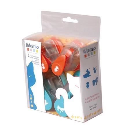 ARTEMIO Kit 4 Perforatrices Animaux