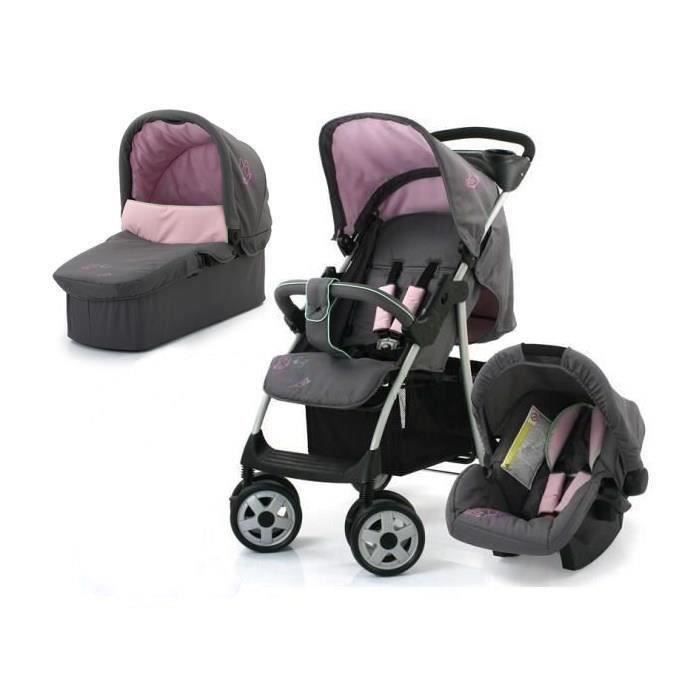 trio poussette fille