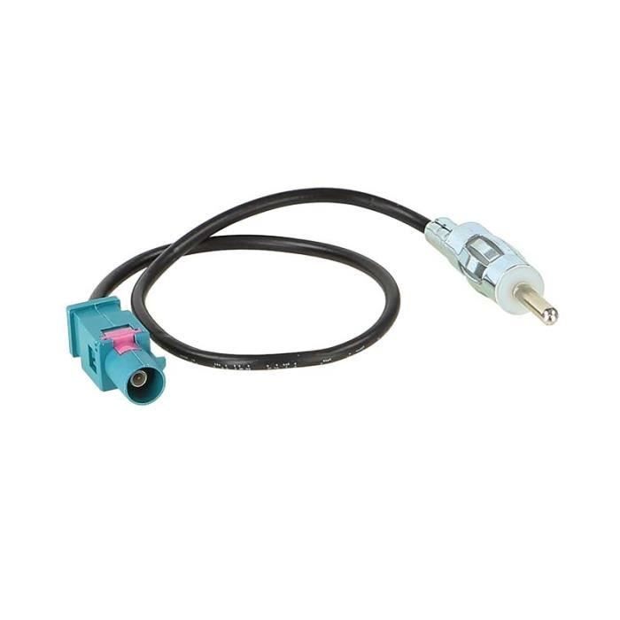 Adaptateur antenne > FAKRA (Z) > DIN Audi/Seat/Skoda/VW/Mercedes