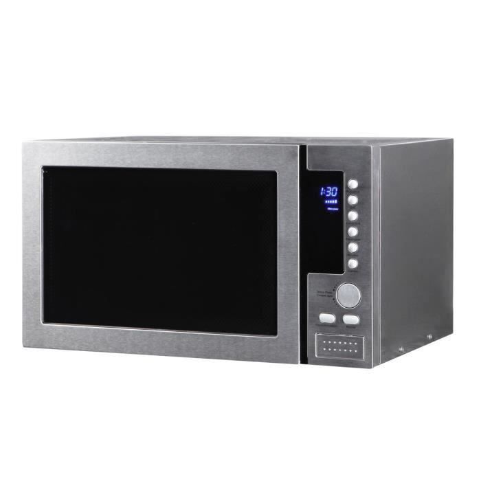 FOUR MICRO-ONDES COMBINÉ GRILL FULL INOX ENCASTRABLE 25L MEGA PROMO