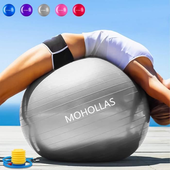 Balle Fitness 55 cm Anti-éclatement Anti-dérapant Yoga Swiss Ball Accouchement Balle Rapide Pompe Fitness Gym Yoga