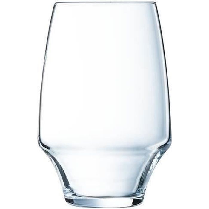 6 verres à eau 35cl Open Up - Chef&Sommelier - Cristallin design original 30% plus résistant