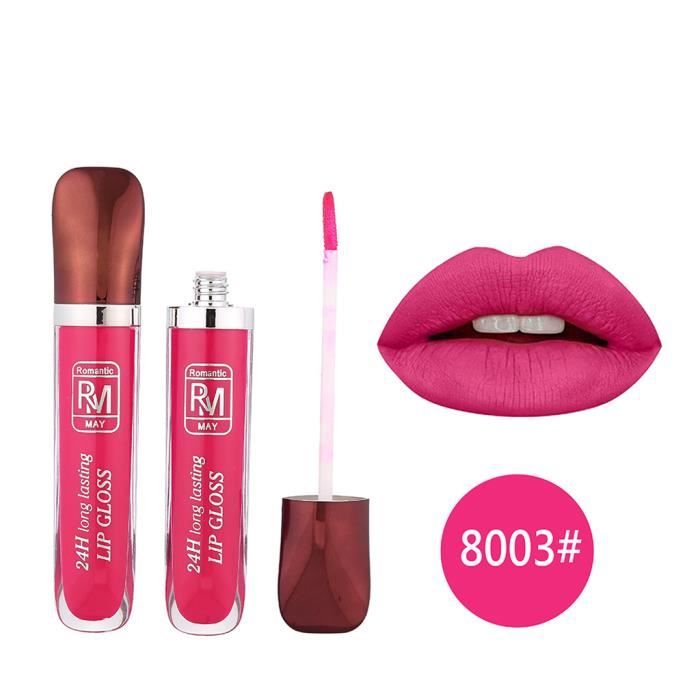 Mode imperméable à l'eau mat liquide rouge à lèvres cosmétique brillant à lèvres sexy maquillage beauté Buonege 2118