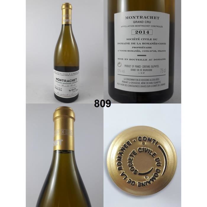 Montrachet - Domaine de la Romanée-Conti 2014 - N° : 809, Montrachet, Blanc