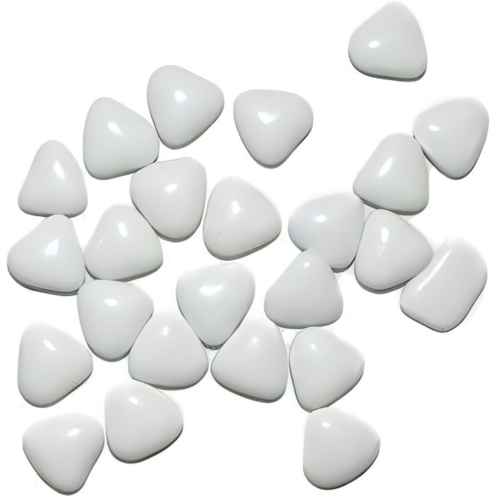 DRAGÉES PETITS COEURS BLANCS AU CHOCOLAT 250 G Blanc