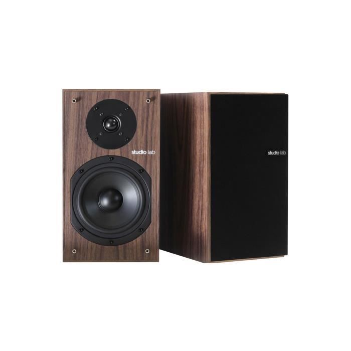 Studio Lab SLB 102N Noyer - Paire d'Enceintes Blibliothèques