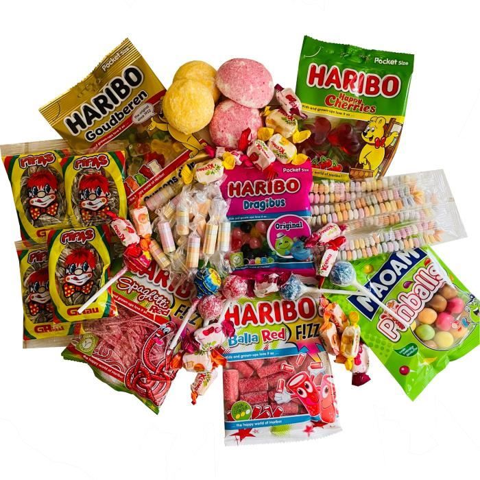 Box à bonbons - assortiment de confiseries - 59 pièces
