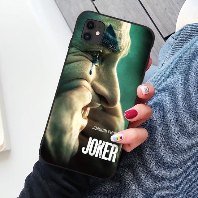 Noir 2019 Joker Joaquin Phoenix film caoutchouc souple en polyuréthane thermoplastique housse de téléphone pour iPho-YSSJKA147602