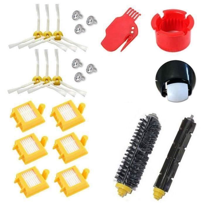Kit de filtres Hepa pour roue roulante pour iRobot Roomba série 700 760 770 780 790, brosse à poils FR45663