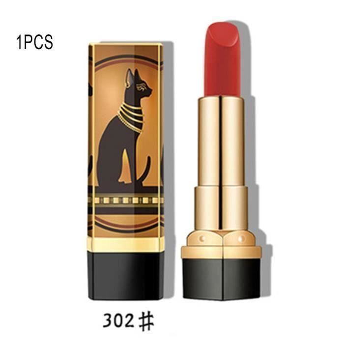 Egypt Cleopatra Lipstick Kit Rouge à lèvres imperméable longue durée Baume à lèvres rouge