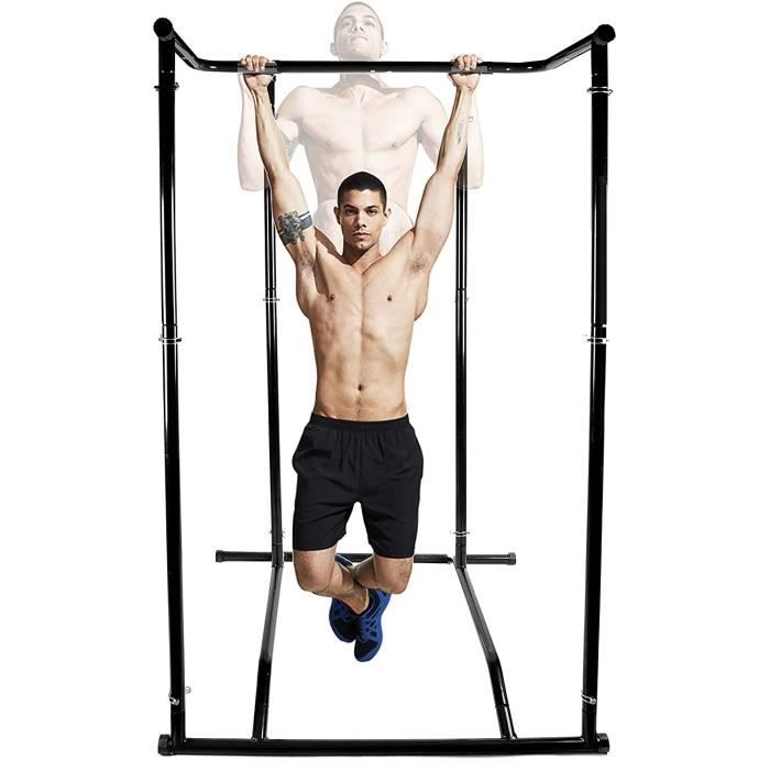 DIP STATION E Pull Up Barre de Traction Portable Multifonction Chaise Romaine Musculation Ajustable Station de Barre agrave Di51