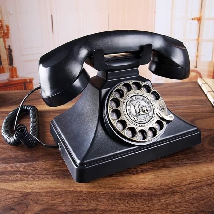 TELEPHONE FIXE ieux Style europeacuteen Antique Teacuteleacutephone Retro Teacuteleacutephone Fixe Inteacuterieur Teacuteleacute717