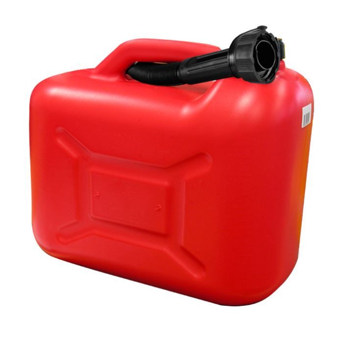 Jerrican plastique hydrocarbures rouge 5L : Aut…