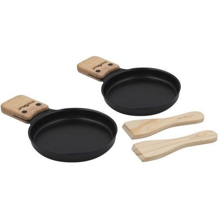 SET 2 POÊLONS POUR TRANSFORMER LUMI CHOCO EN LUMI RACLETTE - COOKUT