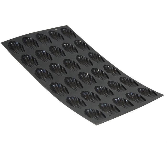 Moul'flex - moules mini-madeleines - plaque noire