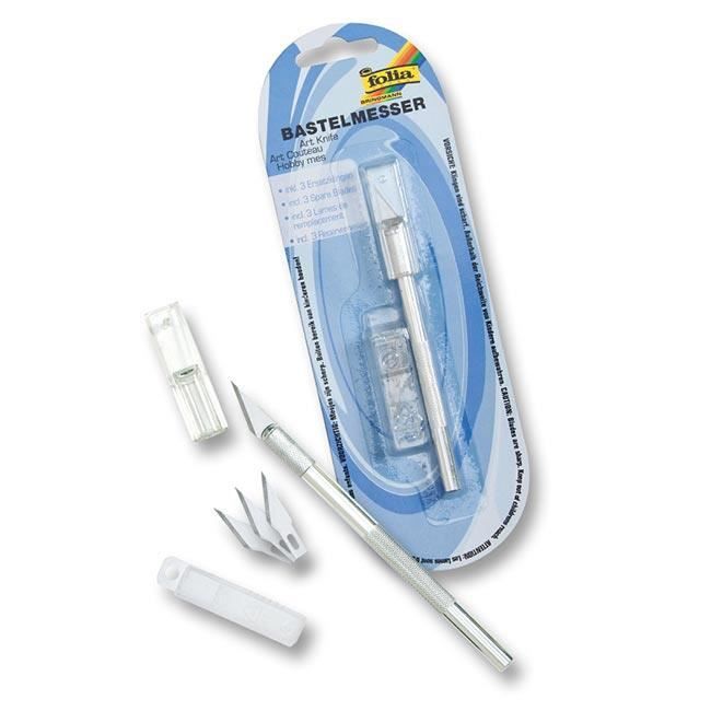 Couteau de bricolage scalpel avec 3 lames de rechange