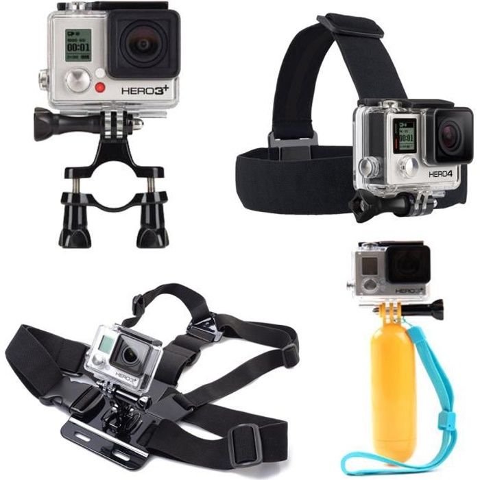 iBroz® - GoPro® Pack Support Premium 10 en 1 kit d'accessoires