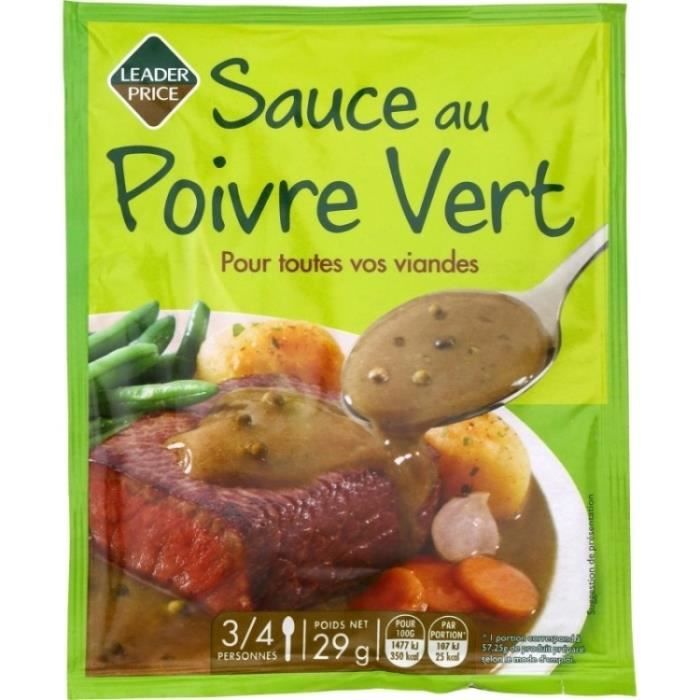 Sauce au poivre vert 29g Leader Price
